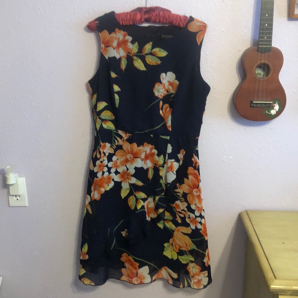 EnFocus Studio Navy Floral Dress